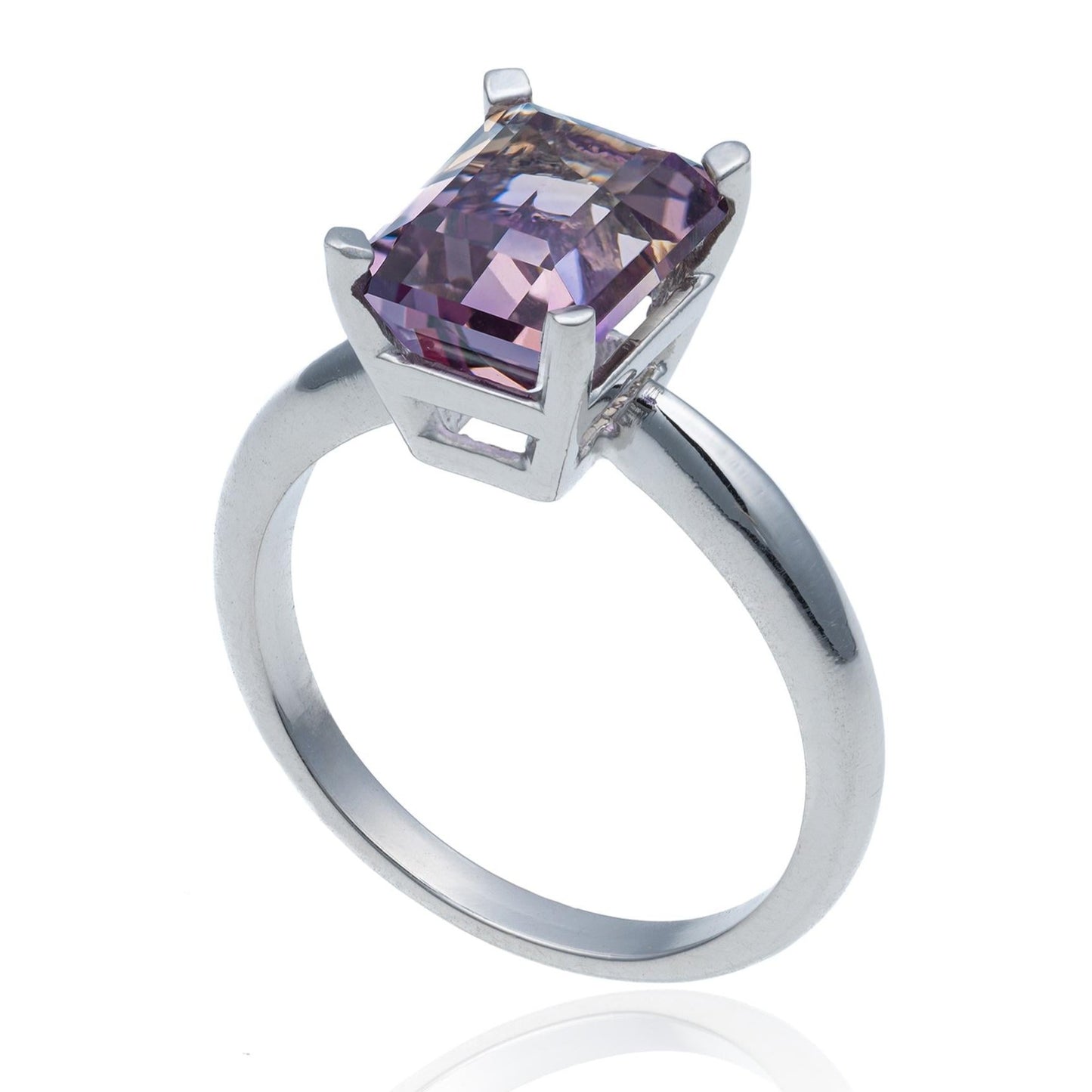 Ametrine Platinum Ring