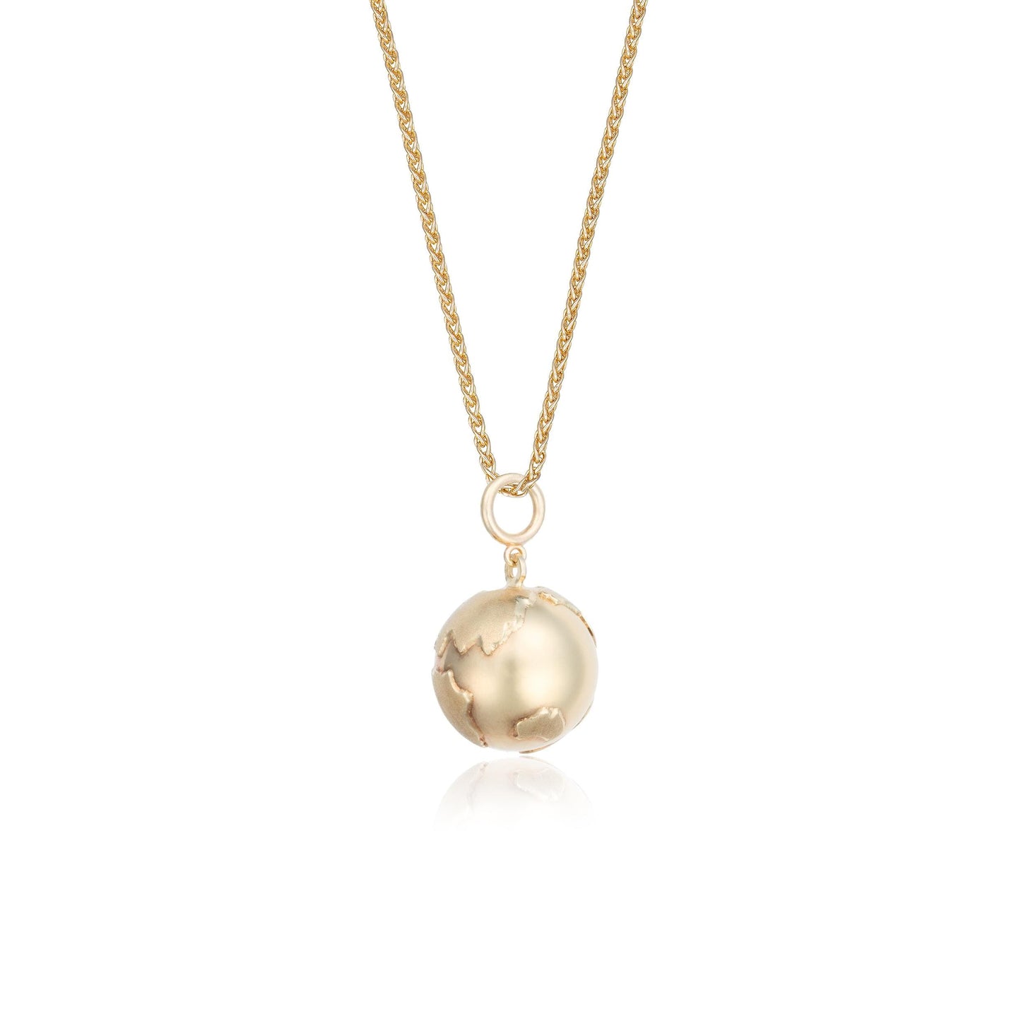 Globe Pendant in 14K Yellow Gold
