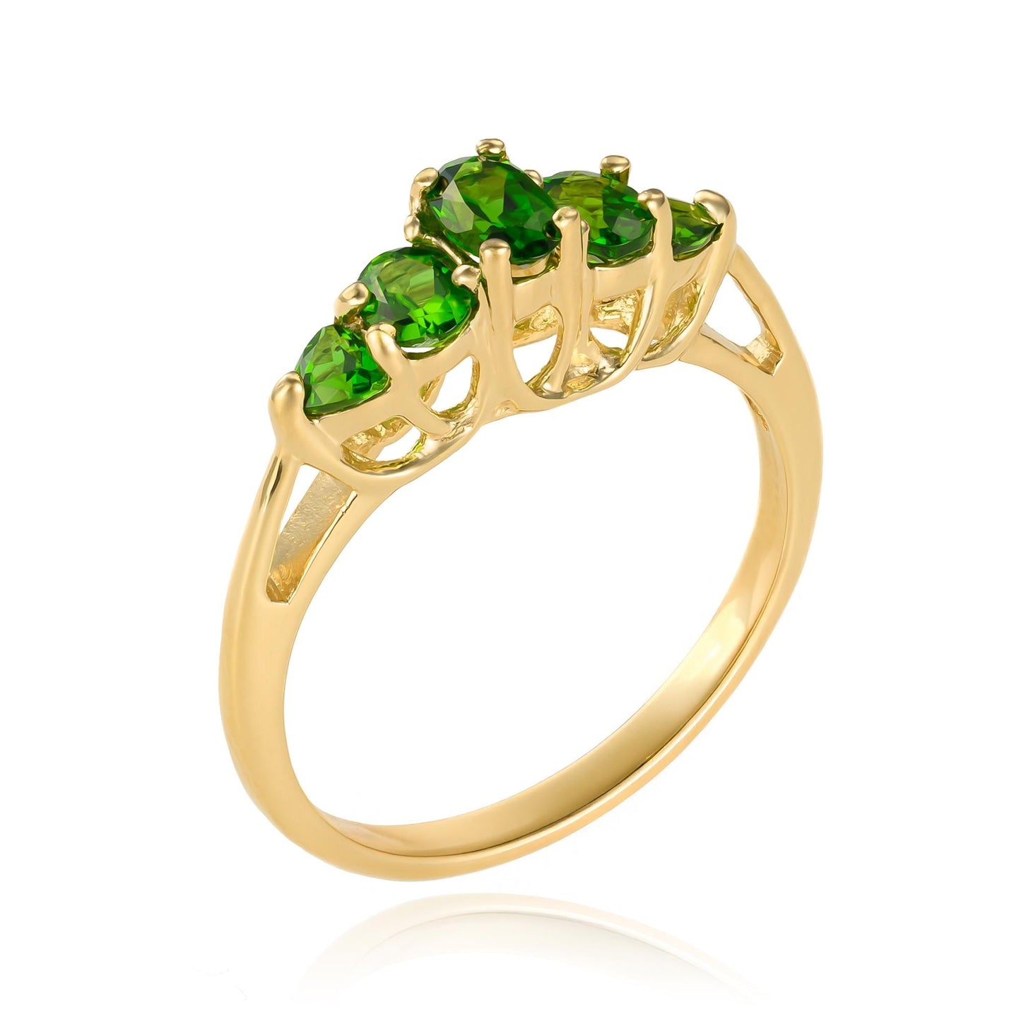 Peridot Ring in 14K Yellow Gold