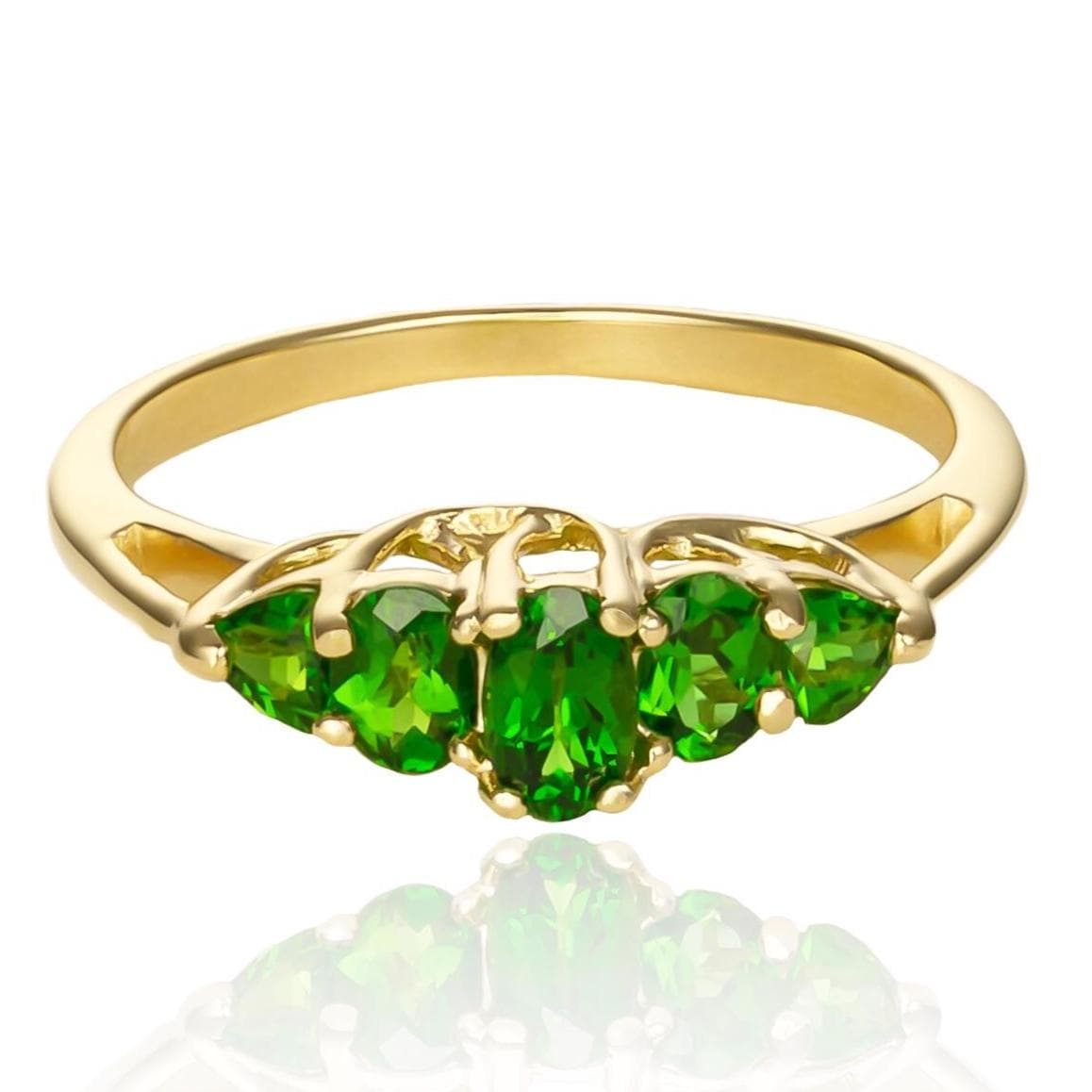 Peridot Ring in 14K Yellow Gold