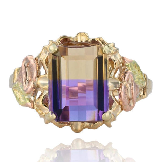 Black Hills Ametrine Ring in 14K Gold