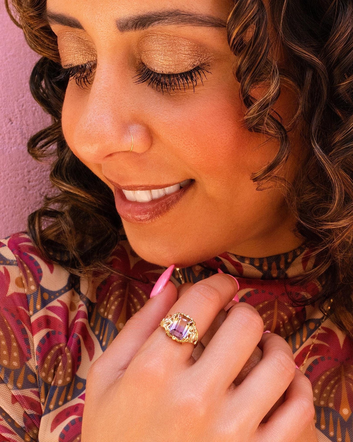 Black Hills Ametrine Ring in 14K Gold